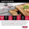 45&rdquo; Workstation Undermount Single Bowl 16 Gauge Stainless Steel Kitchen Sink with 2-Tier&nbsp;WorkFlow&trade; Ledge and Accessories